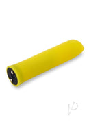 Nu Sensuelle Evie Nubii Rechargeable Silicone Bullet Yellow compact vibrator with a silky tip in bright yellow color.