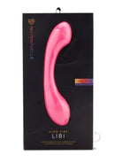 Nu Sensuelle Libi Flexible G-Spot Vibrator Deep Pink packaging showcasing its ultra-flexible design and features.