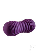 Evolved Eager Egg Silicone Egg with Remote Control Purple showcasing its textured design and vibrant color.
