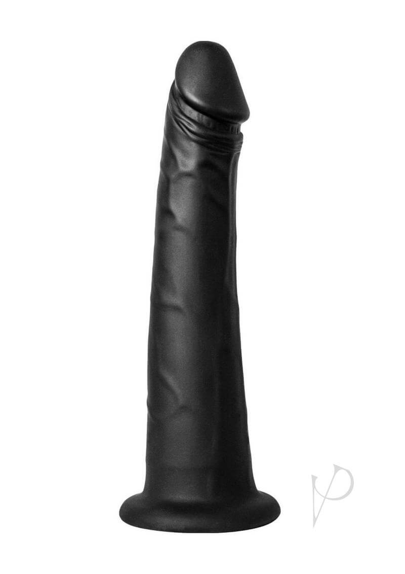 7.5 inches black vacuum-lock-system dildo compatible with Keon masturbator and adapter
