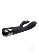 Heat Up and Chill Heating and Cooling G-Spot Vibrator Black showing sleek design and dual stimulation features.