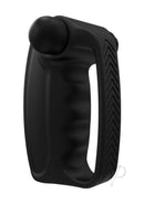 Bathmate Hand Vibe Silicone Rechargeable Stroker Black, a sleek, ergonomic stroker designed for enhanced pleasure.