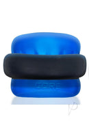 Ultracore Core Ballstretcher with Axis Ring Blue Ice showing the smooth inner tunnel and adjustable design.
