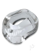 Oxballs Big-D Shaft Grip Cock Ring Clear, a thick, super-soft ring for enhanced support and a fuller bulge.