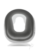 Oxballs Big-D Shaft Grip Cock Ring White, an ergonomic oval-shaped cock ring designed for comfort and support.