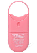 GoodHead Juicy Head Dry Mouth Spray in Pink Lemonade, travel size, 0.30 oz, sugar-free, vegan formula for fresh breath.