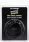 Rock Solid Leather 3 Snap Cock Ring packaging, showcasing genuine cowhide material and strong nickel snaps.