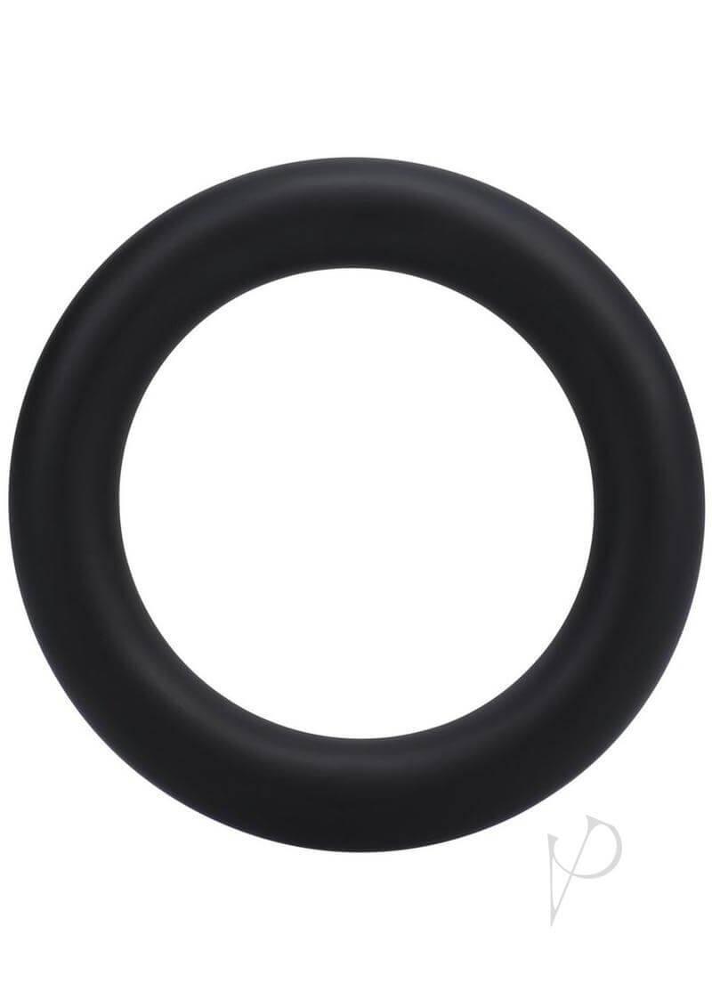 Rock Solid The Silicone Gasket Large Black, a health-grade silicone cock ring for enhanced performance and comfort.