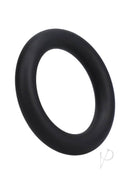 Rock Solid The Silicone Gasket Large Black premium cock ring made of health-grade silicone for enhanced performance.