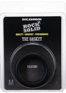Rock Solid The Silicone Gasket in black, Medium size, designed for comfort and performance, phthalate-free.
