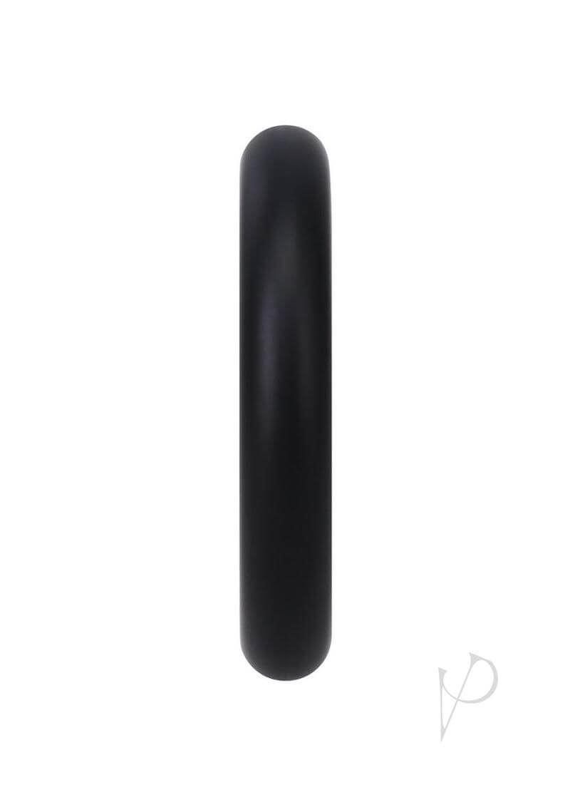 Rock Solid Silicone Gasket Md Black, a body-safe, phthalate-free cock ring designed for enhanced size and thickness.