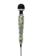 Doxy Die Cast 3 Wand Plug-In Wand Massager Cannabis Pattern featuring a stylish cannabis leaf design.