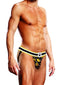 Prowler BDSM Rubber Ducks Jock Extra Small Black Yellow model showcasing the playful design and comfortable fit.