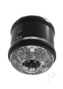 Nasstoys Dynamo Dual End Vibrating Masturbator Cup Black, featuring powerful vibrations and a textured design.