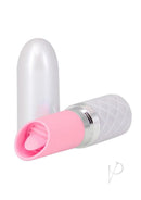 Pillow Talk Lusty Flickering Clitoral Massager Pink, stylish and discreet design, ideal for clitoral stimulation.
