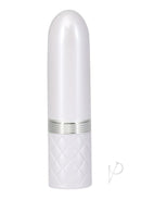 Pillow Talk Lusty Flickering Clitoral Massager Pink in a sleek, lipstick tube design for discreet pleasure.