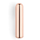 Le Wand Chrome Bullet Rechargeable Vibrator Rose Gold, sleek design, compact and powerful stimulation.