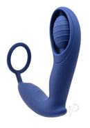 Zero Tolerance Extra Mile Double Motor C-Ring Vibrator Blue with dual motors for enhanced stimulation.
