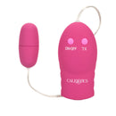 7 Function Power Play Bullet Vibrator Pink with remote and intensity controls for versatile stimulation.