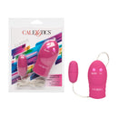 7 Function Power Play Bullet Vibrator Pink in packaging with remote control and bullet feature.