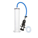 Optimum Series Executive Big Man's Penis Pump Clear showing oversized cylinder and bulb for enhanced performance.