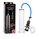 Optimum Series Executive Big Man's Penis Pump Clear with oversized cylinder and pump handle.