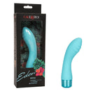 CalExotics Eden Ripple G-Spot Vibrator Green in packaging, showcasing its ergonomic design and flexible shaft.