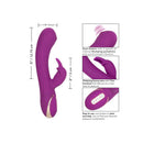 Jack Rabbit Signature Silicone Thumping Rabbit Vibrator features dual motors and flickering bunny ears for intense pleasure.