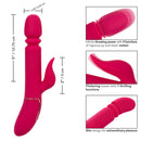 Shameless Slim Charmer Thrusting Vibrator with flickering teaser and up-and-down motion features.