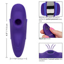 Lock-N-Play Remote Suction Panty Teaser Purple with magnetic tabs and remote, featuring 12 suction functions.