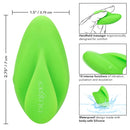 Neon Vibes The Ecstasy Vibe Clitoral Vibrator Green handheld massager with 10 intense functions and ergonomic design.