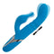 Enchanted Beaded Power G Rabbit Vibrator Blue showcasing sleek design and rocking beads for stimulation.