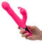 Enchanted Kissing Butterfly Vibrator Pink held in hand, showcasing its luxurious design and dual stimulation features.
