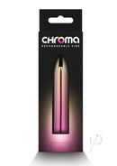 Chroma Sunrise Rechargeable Vibrator Medium Multicolor in stylish packaging design.