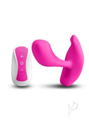 Inya Eros Remote Control Silicone Vibrating Stimulator Pink with remote control for wireless pleasure.