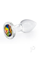 Crystal Desires Rainbow Gem Glass Anal Plugs Small - Image 2