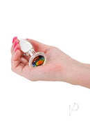Crystal Desires Rainbow Gem Glass Anal Plugs Small - Image 3