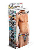 Prowler Comic Book Jock Small Gray Multicolor packaging featuring dynamic comic print and bold design for striking style.