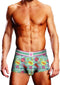 Prowler Swimming Trunk Extra Small Blue worn by a fit male model showcasing its vibrant style and athletic fit.