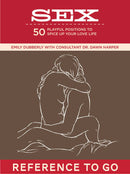 Cover of 'Sex Deck 50 Playful Positions' featuring intimate outline illustration and engaging title.
