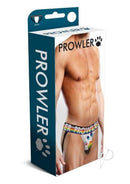 Prowler White Oversized Paw Jock XXL Rainbow packaging showcasing sporty underwear with rainbow paw design.