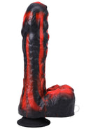Fort Troff Tendril Thruster Silicone Mini Machine Dildo Red with textured design for enhanced pleasure.