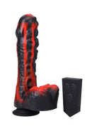 Fort Troff Tendril Thruster Silicone Mini Machine Dildo Red with remote control and texturized head.