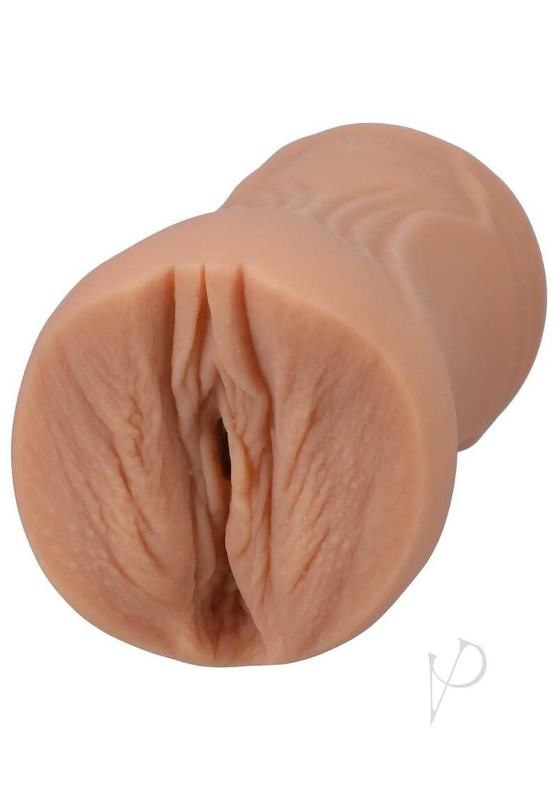 Skye Blue Signature Stroker in beige, handcrafted ULTRASKYN with lifelike texture and realistic feel.