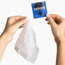 Sense Endurance Benzocaine Delay Wipes 6 Pack displayed with a wipe in hand, showcasing convenience and ease of use.