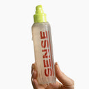 Sense Water Based Lubricant 145 ml bottle in hand, showcasing smooth, natural-feeling glide for intimacy.