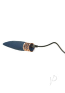 Pillow Talk Secrets Playful Silicone Massager Blue/Rose Gold, petite clitoral vibrator with sleek design.