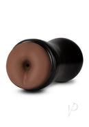 Coverboy The DJ Self Lubricating Anal Stroker Chocolate in realistic design for hands-on pleasure.