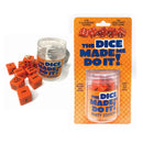 The Dice Made Me Do It Party Edition Dice Game packaging and dice on display for a fun night.