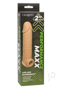 Performance Maxx Life-Like 8 Inch Penis Extension Vanilla in packaging, designed for added length and girth.